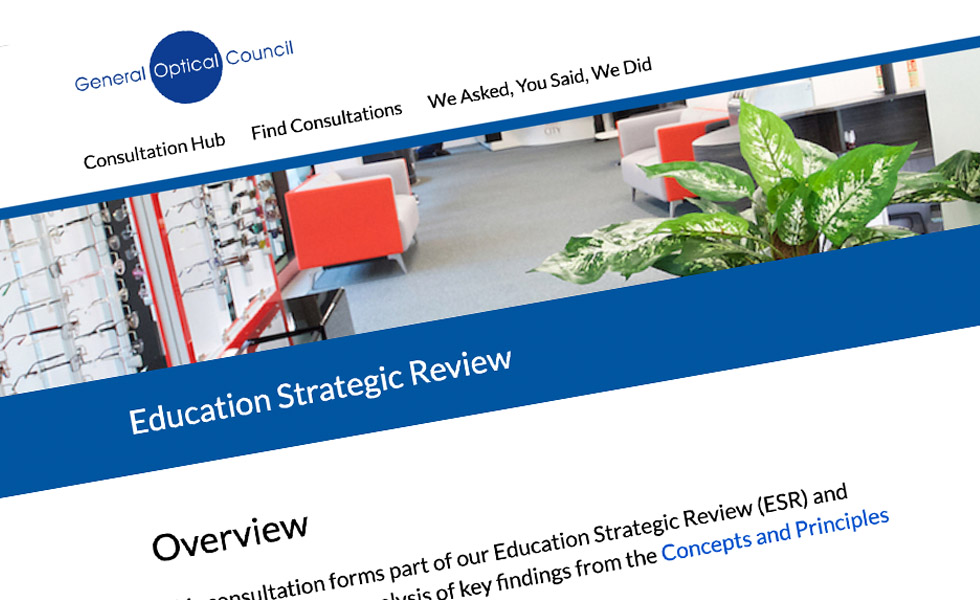 How General Optical Council, UK uses Citizen Space