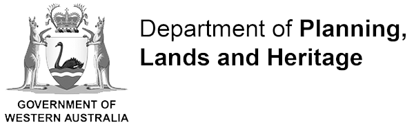 Logo for the Government of Western Australia Department of Planning, Lands and Heritage